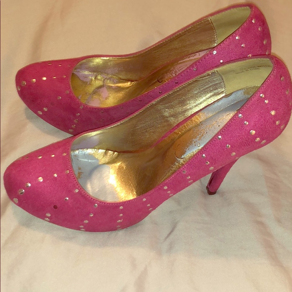 JustFab Steffie Fuchsia Platform Pump